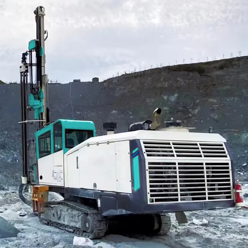 Mine Drilling Rig Blasthole DTH Rock Drilling Machine Crawler Mounted Drill Rig Blasting
