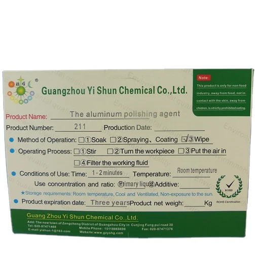 Environmental protection type oil and stain remover for aluminum