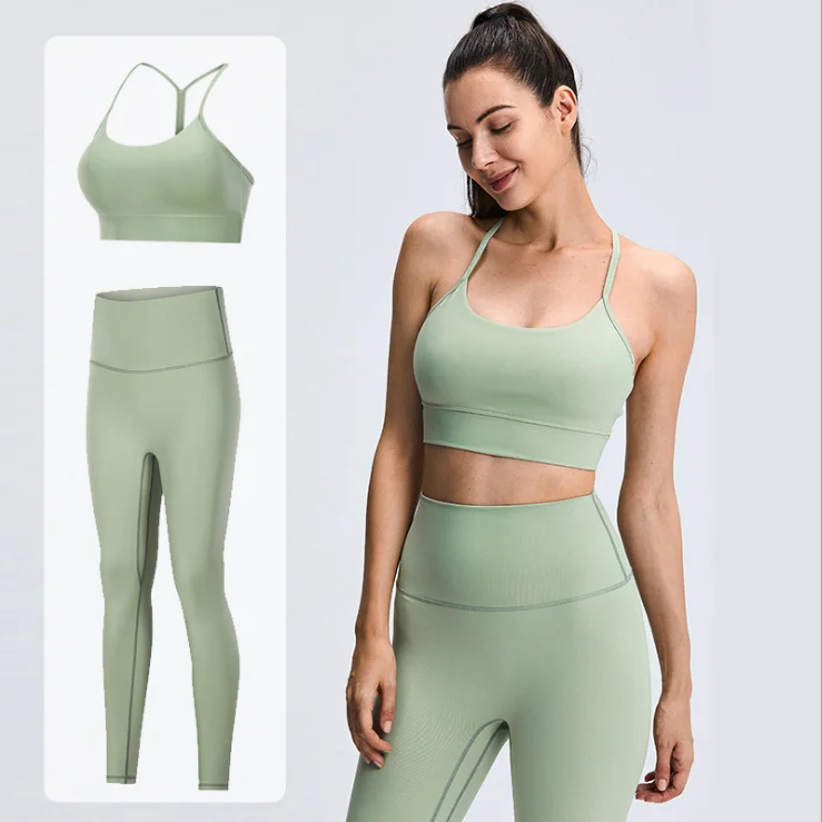  Workout Outfits for Women 2 Piece Tracksuit Sports Bra High Waist Yoga Leggings Sets