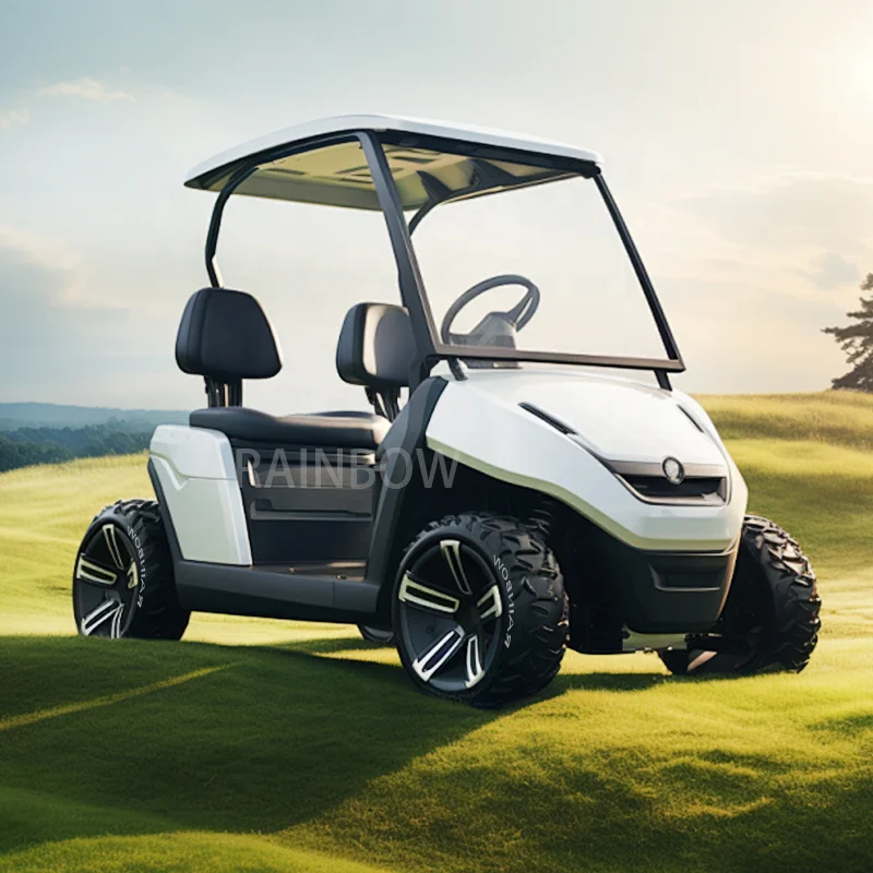 48/72v New Style B Modern Fashion 2023 Brand Design 4 Seat Sightseeing Bus Club Cart Electric Golf Buggy Hunting Cart