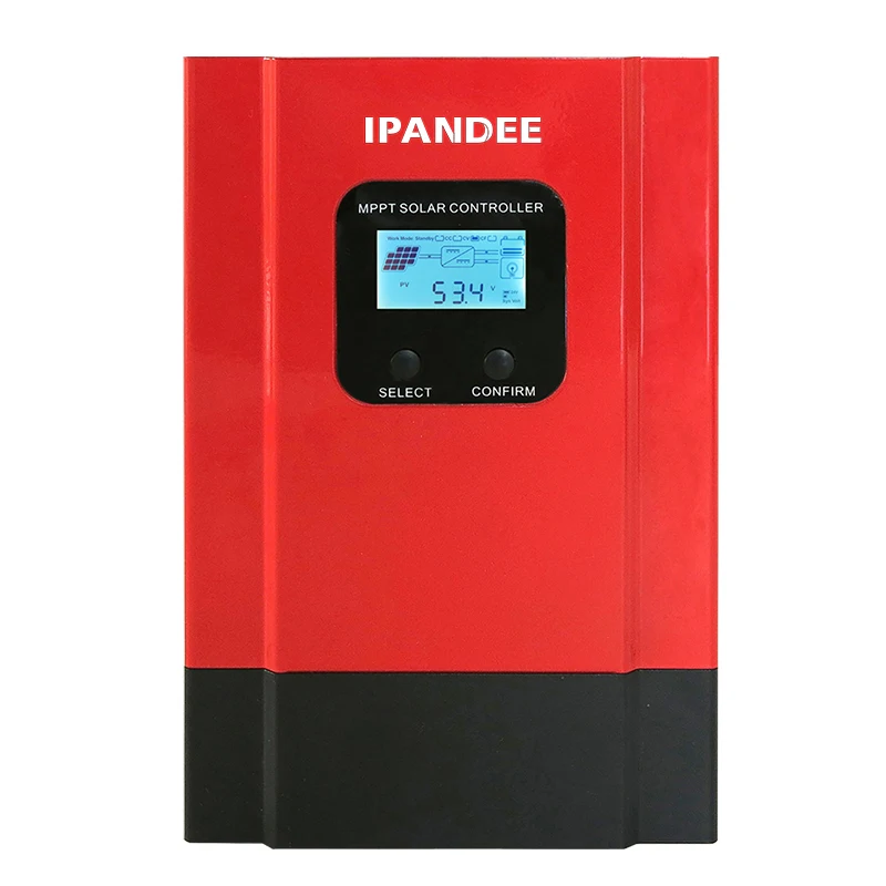 Ipandee горячий продовольственный 12/24/36/48V 20A 30A 40A 50A 60A со слежением за максимальной точкой мощности Солнечный Контроллер заряда Регулятор