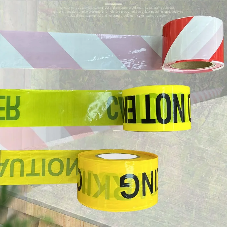 Yellow Barricade PE Long Road Warning Tape for Traffic Blocking,Caution Tape for Crime