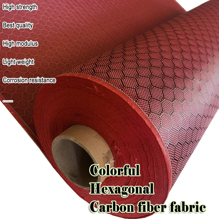 Tecido fibra de carbono wasp honeycomb carbon fiber fabric hexagonal carbon fiber woven cloth roll