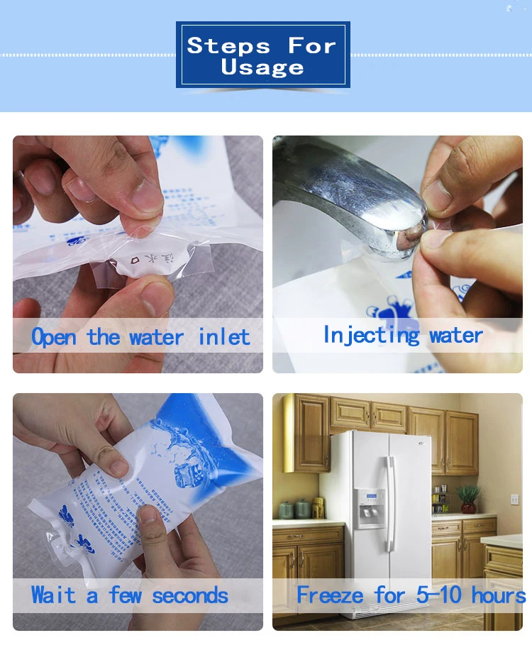 BAOLUN Dry Ice Packs Wholesale Ice Gel Pack Cooler Box Food Shanghai White Classic Reusable Insulated Lunch Box Thermal Required