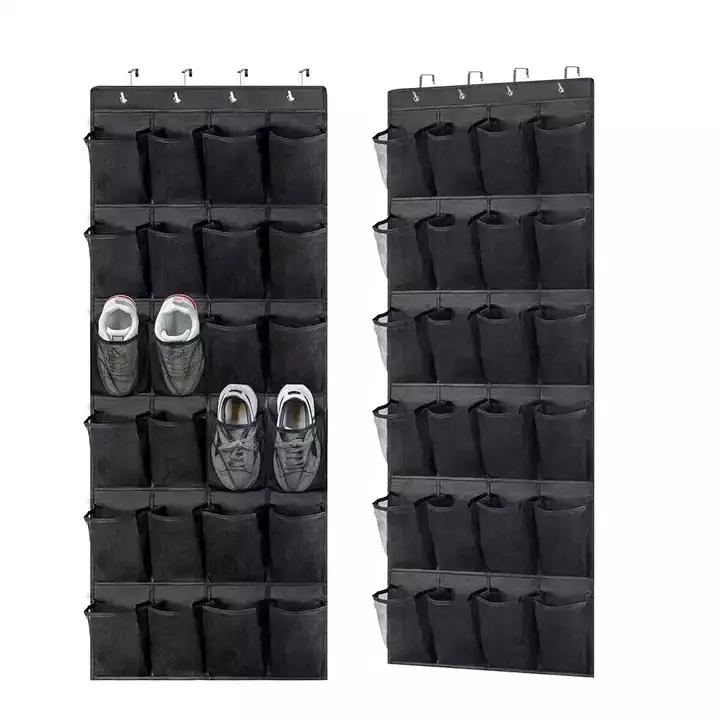 Hot Selling Over The Door Shoes Hanging Organizer Shoe Rack with Mesh Pockets