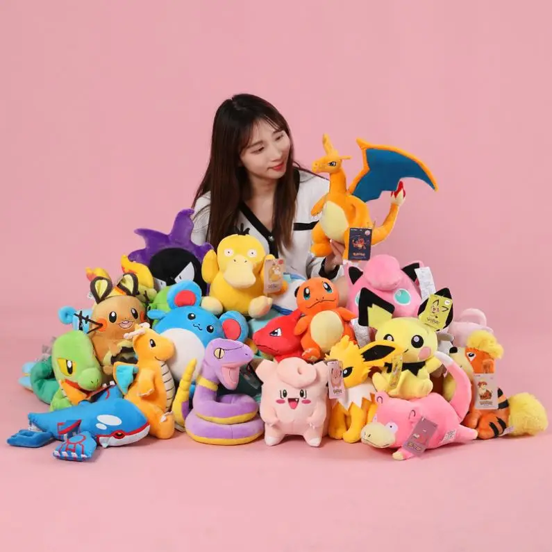 Официальные плюшевые куклы Pokemoned детские подарки милые аниме Мультяшные игрушки для детей