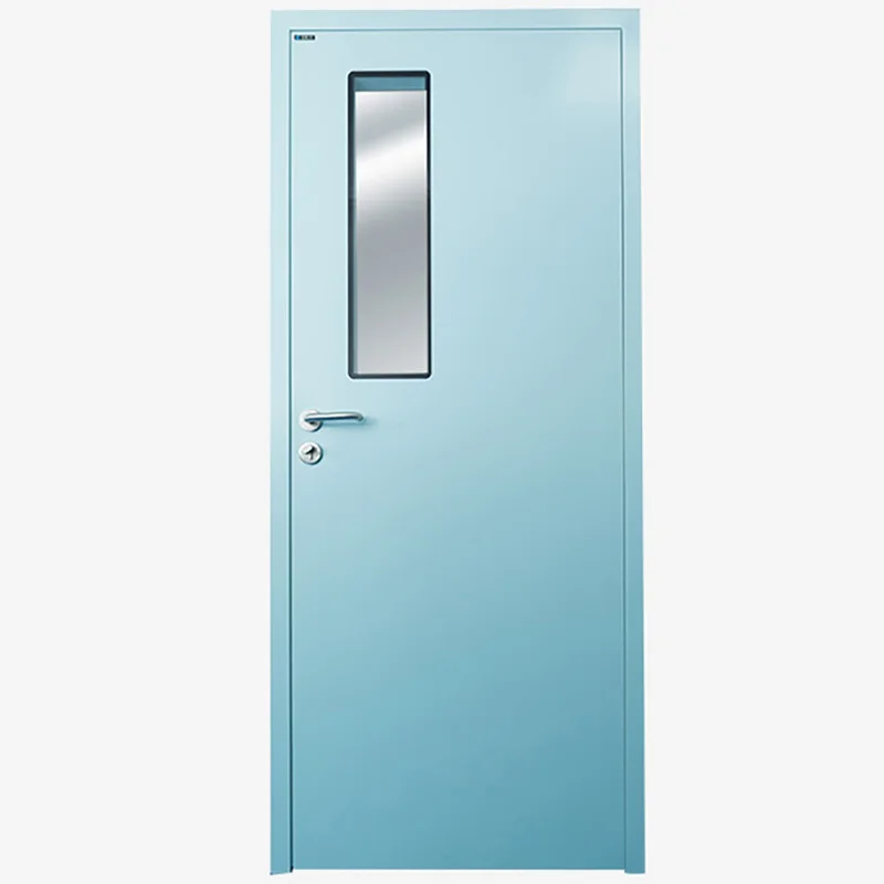 Hospital single swing airtight door manufacturer ward painted door with good sealing effect operating room single swing door