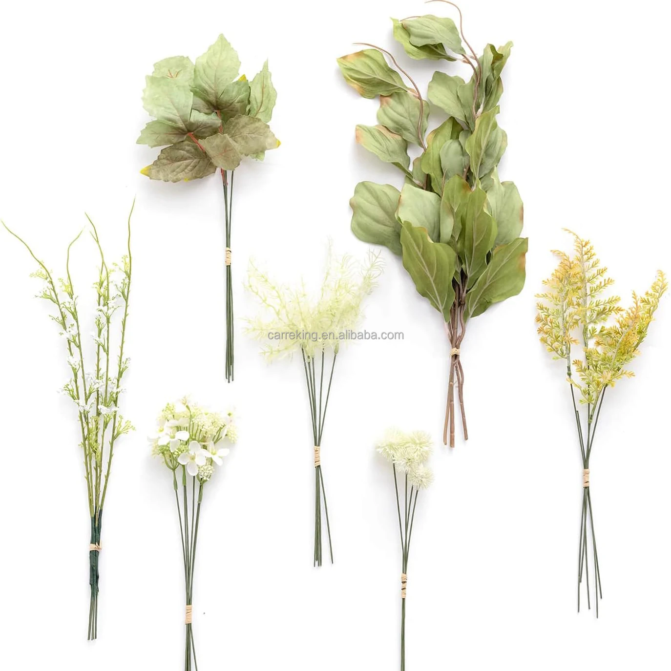 Manufacturer Wholesale Terracotta & Green Artificial Silk Greenery Plants For DIY Wedding Arch Bouquet Filler Table decor