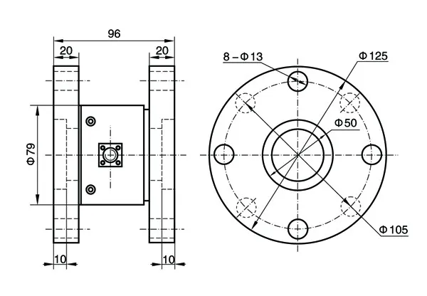 TJN-3 High Quality Load Cell Flange Style Reaction Torque Transducer 100Nm 10KNm