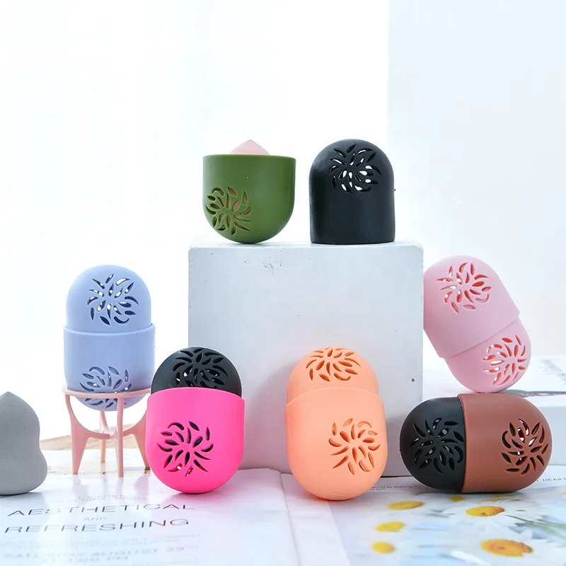 
Makeup Sponge Blender Sponge Holder Washable Reusable Protective Carrying Case Travel Case Container for makeup puff 