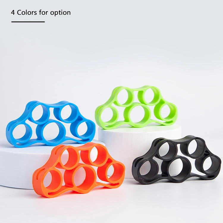 Fast shipment hand gripper silicone bracelet finger training acupuncture massage finger rings,finger ring gymnastics hand grip