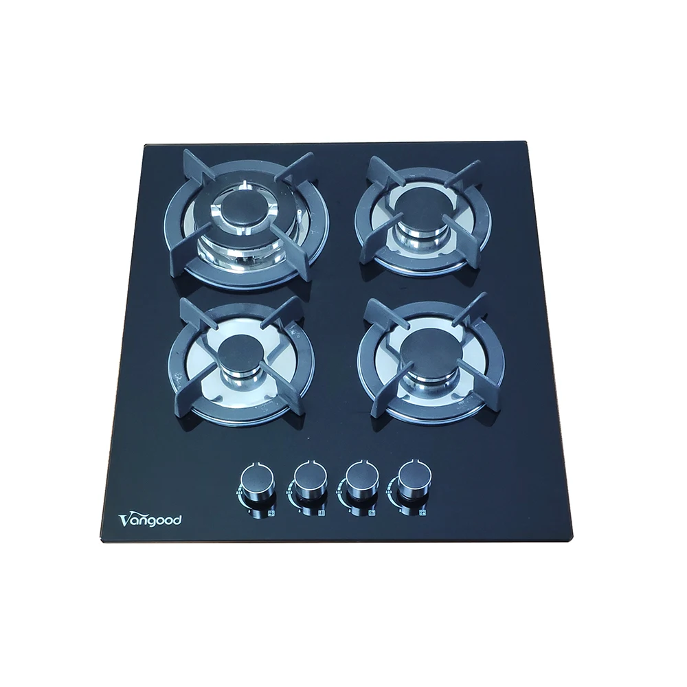 Sabaf Cock Cast Iron Grate Built Image European Burner Glass Gas Hob