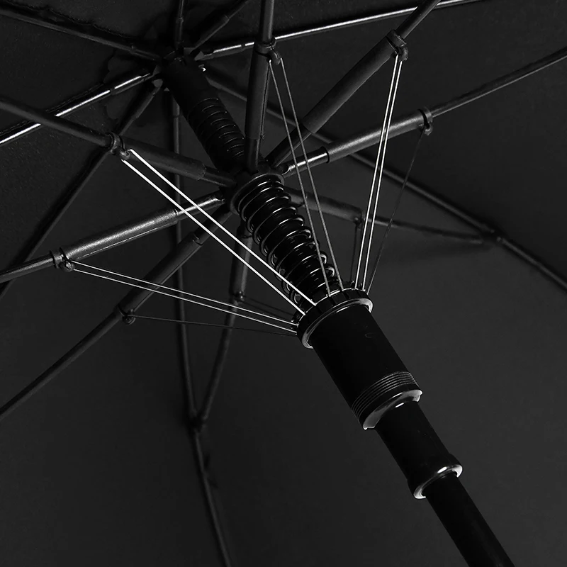 Guangong manufacturers high quality wind resistant burgundy navy blue black umbrella with shoulder strap cover for rain and sun