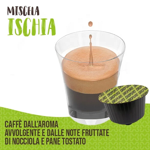 16 Ischia Coffee Dolce Gusto капсулы совместимые 70% арабского 30% Robusta сделано в Италии итальянская еда GVERDI