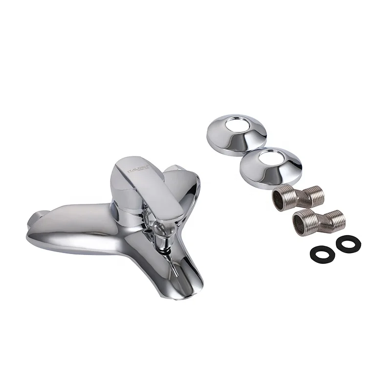New Dual Hole Bathroom Shower Tap Bath Faucet Hot And Cold Bath Shower Mixer