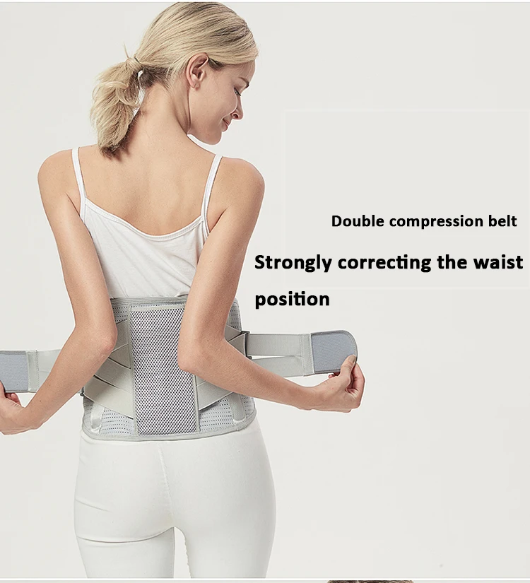 
Full Pain Releif Medical Breathable Plate Waist Lower Back Support Brace Belt 