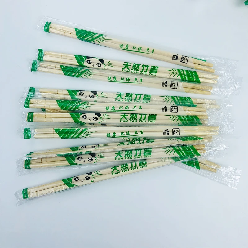 Factory direct supply wholesale Chinese round bamboo chopstick 23cm disposable Tensoge bamboo chopsticks for Hotel Restaurants