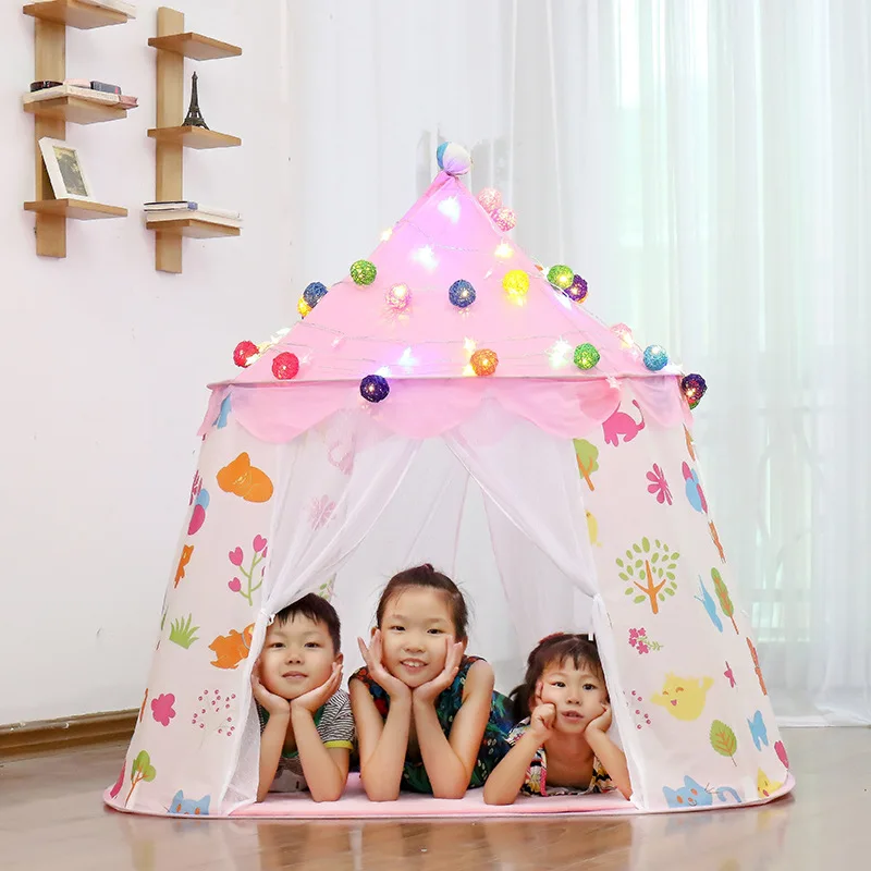 Large Princess Tent Girls Large Playhouse Kids Castle Play Tent Indoor And Outdoor Games