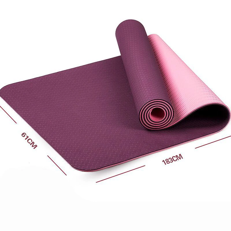  Eco Friendly Non Anti Slip 4mm Thick Pu Natural Rubber Yoga
