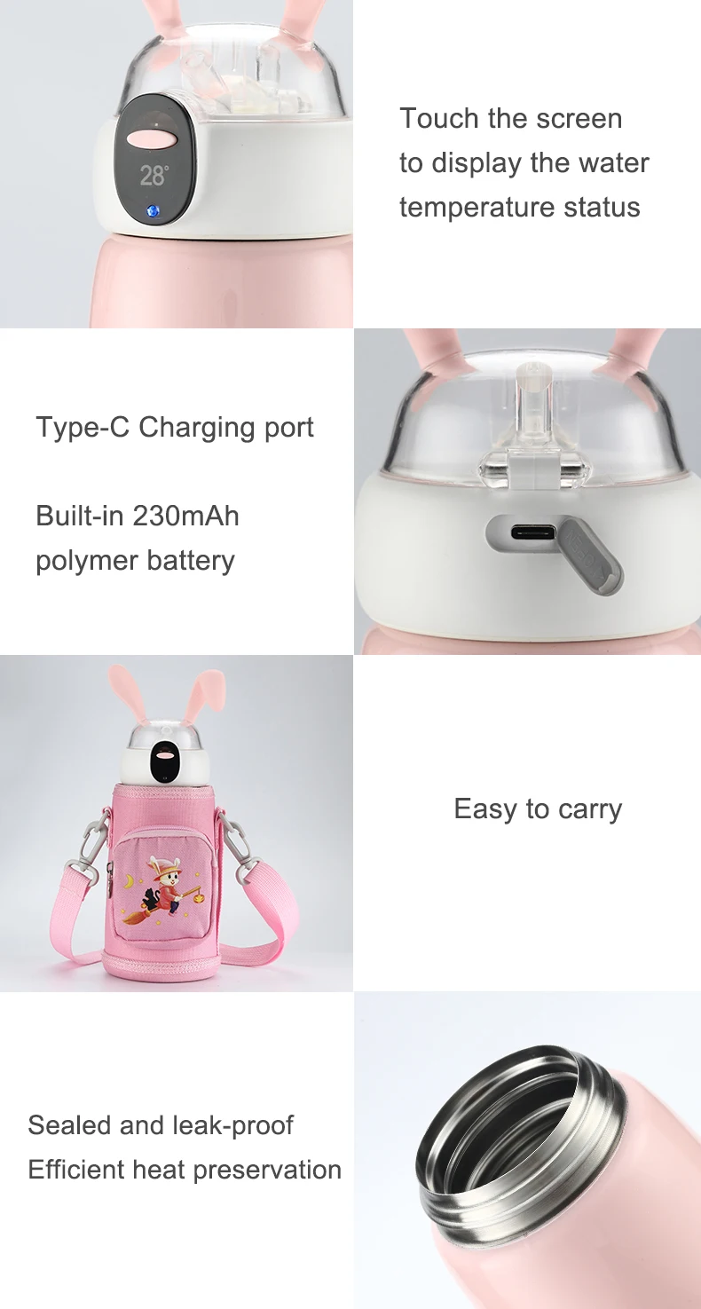 Wholesale gift set vacuum flasks thermoses Stainless Steel Led Temperature Display Sports Bottle Jug kids vacuum Flasks