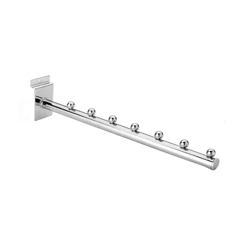 Wholesale Cheap Straight Arm Metal Slatwall Hooks with 7 Balls