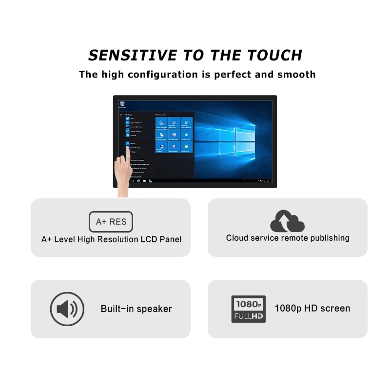 Interactive Kiosk 21.5 32 43 55 Inch Floor Standing Digital Pcap Touch Screen Smart Interactive Board