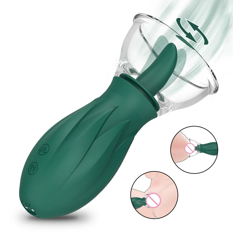 Clitoral Tongue Licking Vibrator G-spot Stimulator Female Sex Toy 3 Sucking 10 Licking Modes Nipples Sucker Adult Toys