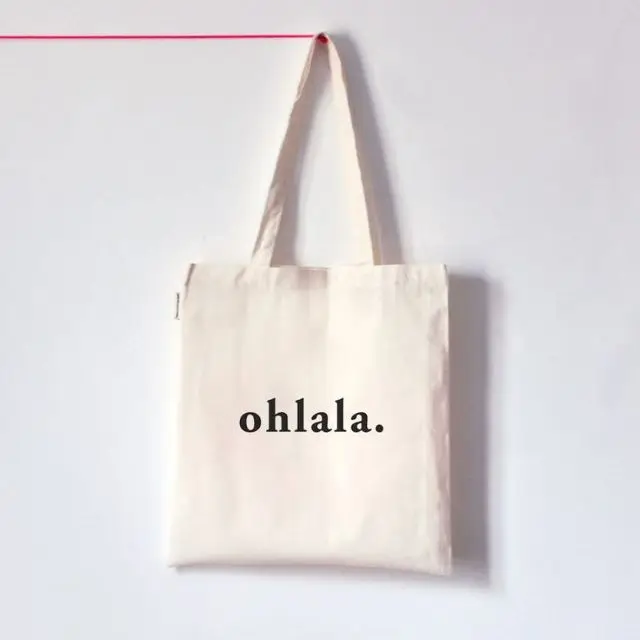 Custom cheap eco natural logo printed cloth bag cotton