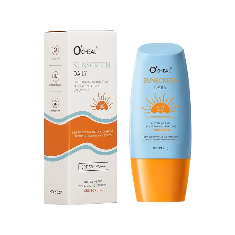 High Strength Sunscreen SPF50 Refreshing Breathable Moisturizing Non-greasy Ultraviolet Outdoor Sunscreen Facial Body Sunscreen