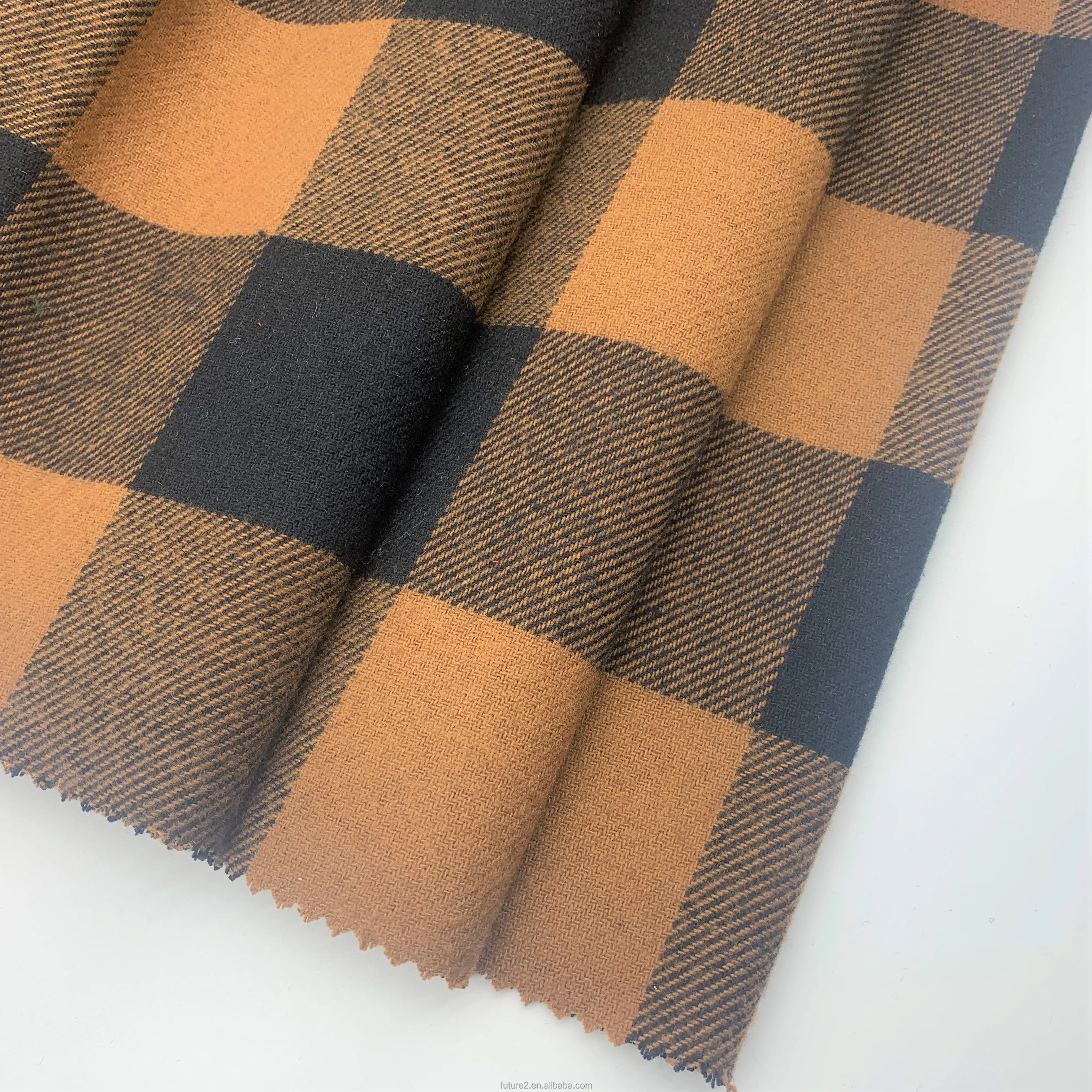 Changzhou Future Imp& Exp Co Wholesale sales 65 Viscose 30 Polyester 5 Spandex For Plaid Flannel Women