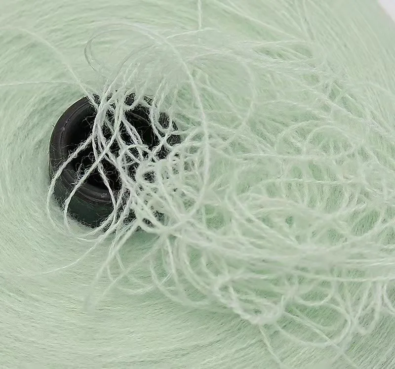 Acrylic Yarn 100% Mixed Color Good Quality Bulky filtration Fluffy Hand Feeling Yarn Cycle Cotton Yarn