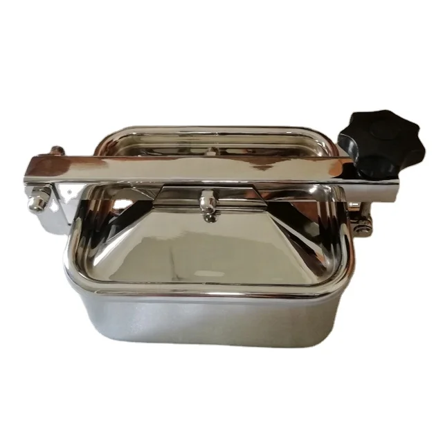 Санитарный квадратный люк из нержавеющей стали без давления