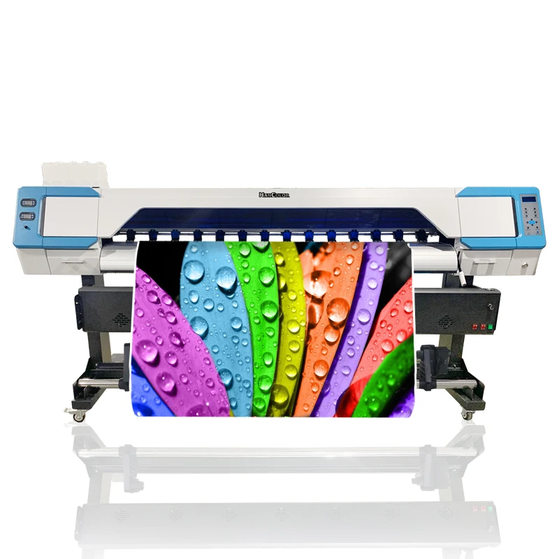 HanColor 1.8M  Eco solvent Printer Large Format Eco Solvent Printers For Flex Banner Canvas