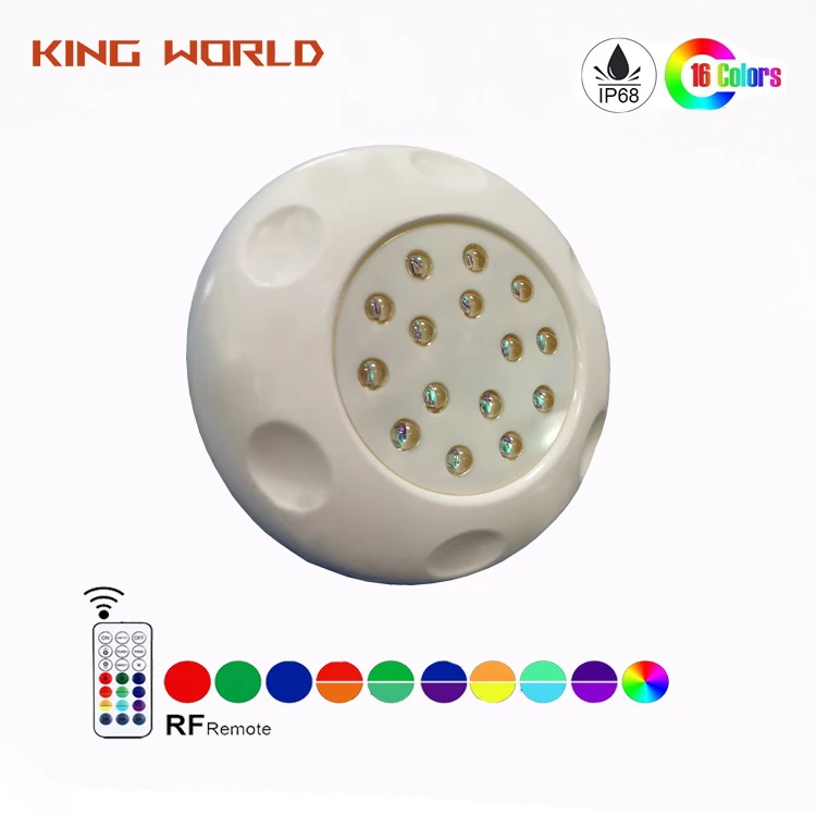 Одобрено CE, постоянный ток, 12 Вольт, заполненный смолой умный светодиодный подводный светильник для бассейна 7 Вт, 9 Вт, RGB