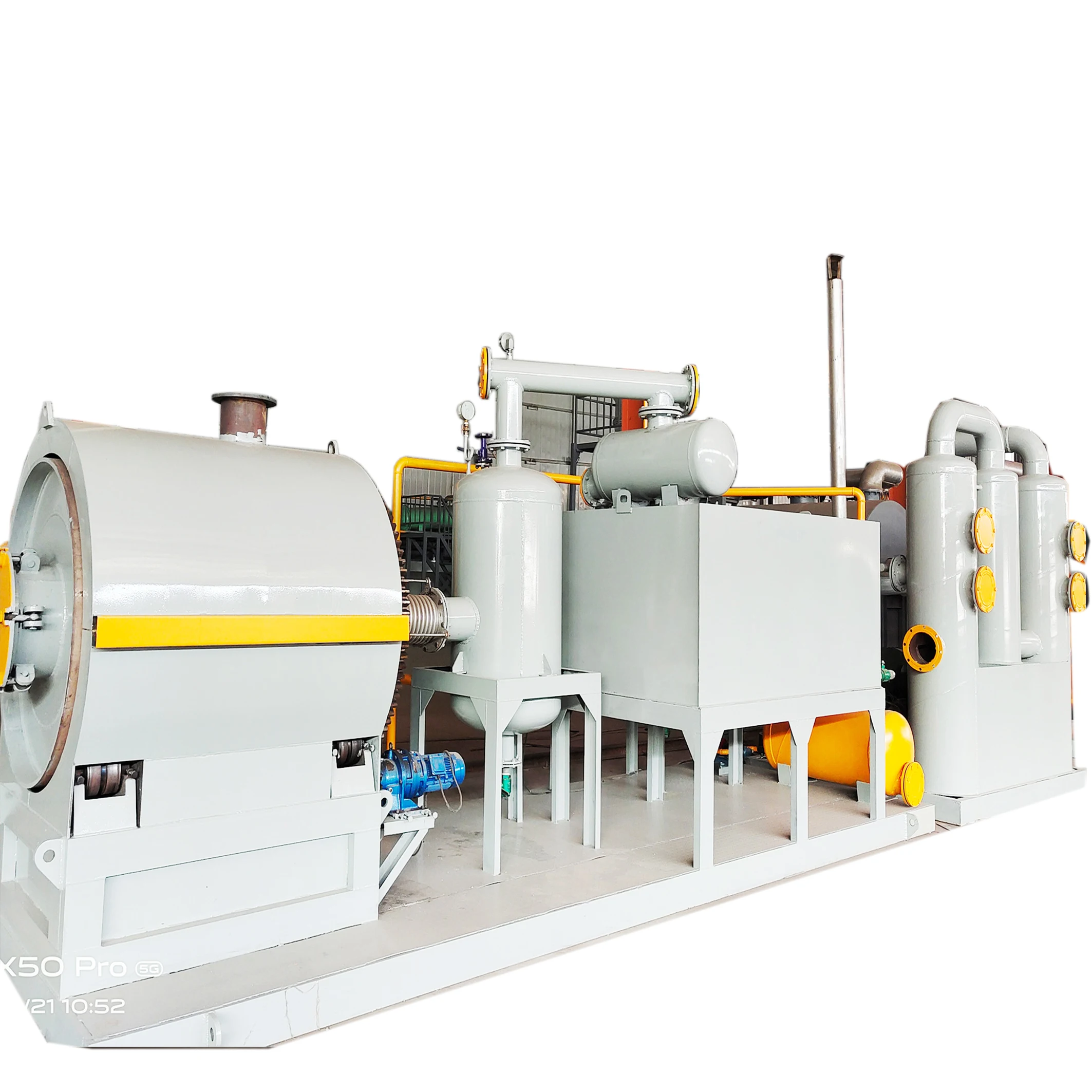 mini pyrolysis compact pyrolysis plant skid mounted pyrolysis machine