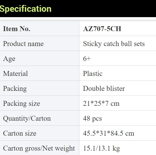 7.6 Inch Kids Toss And Catch Ball sets paddle Sticky Ball Toys Kid Garden Games Velcro Ball Toss