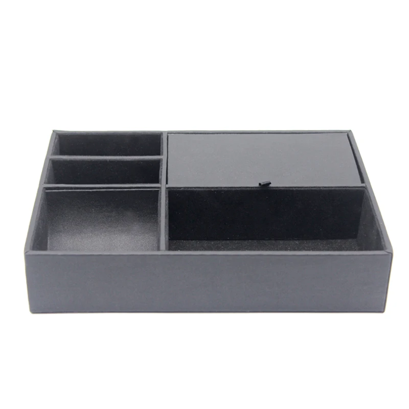 Wholesale 100% Natural New Design Bamboo Desk Organizer, Stationery Pen Pencil Holder desk Organizer Custom Valet Tray