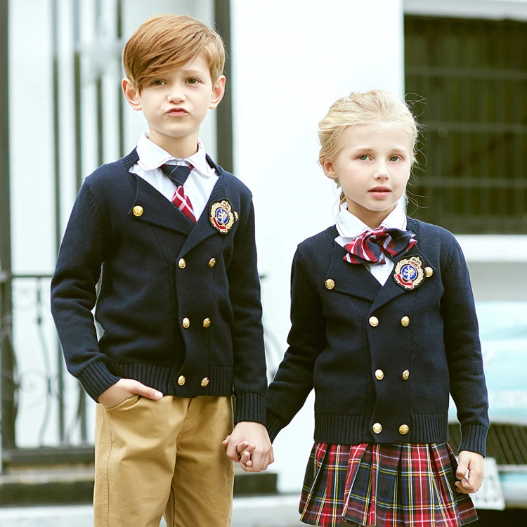 Wholesale Custom School Uniforms Summer Sport Shirt Uniform Black and White with Short Sleeve