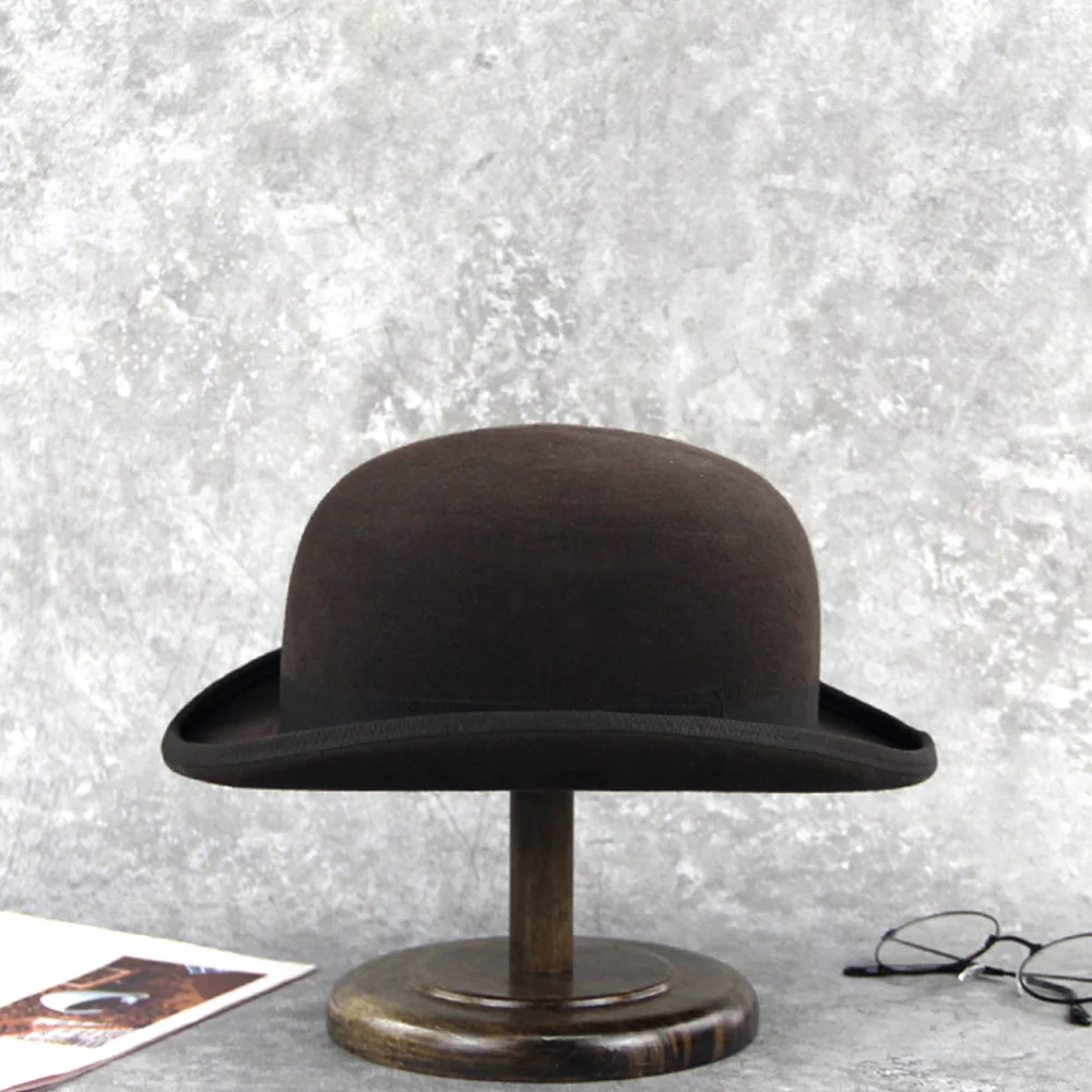 LiHua Wholesale Price Round Top Bowler hats Men Custom Bowler Hats Hard Hat