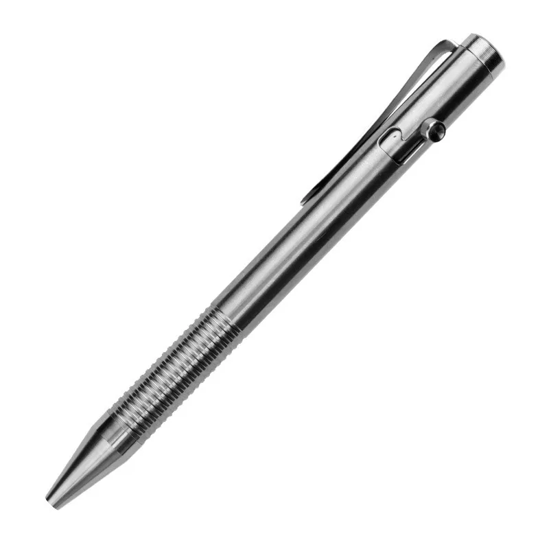 Multifunctional Gun Bolt Titanium Alloy Tactical Pen Portable Self-Defense Outdoor Edc Ballpoint Pens Custom Logo