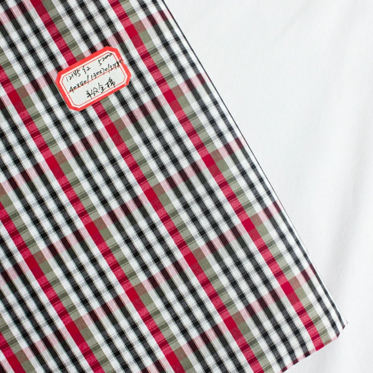 Skygen 100% cotton yarn dyed shirt tartan plaid cotton fabric check fabric wholesale gingham fabrics in Guangzhou
