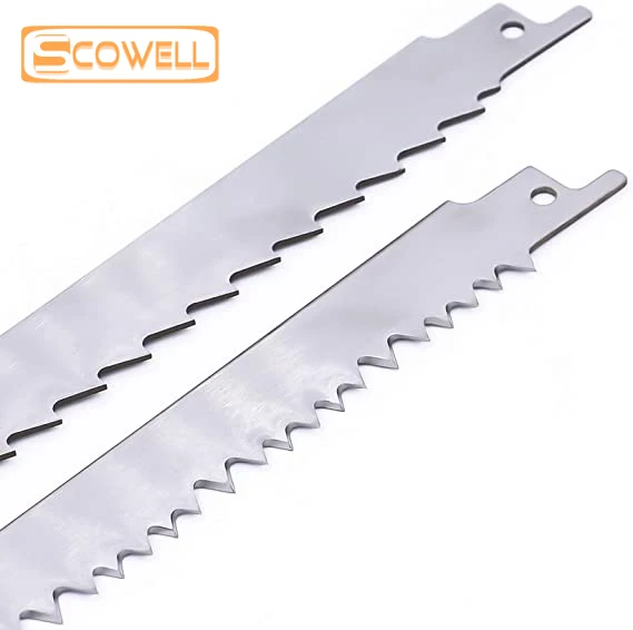 3PCS 9Inch 5TPI Stainless Steel Reciprocating Saw Blades Meat Bone Cutting 2PCS 12 Inch 3TPI Sabre Saw Blade For Wood