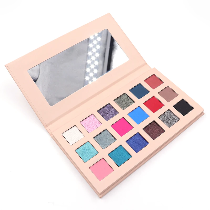 
Cosmetics Makeup No Logo Organic Eye Makeup Eyeshadow Pallet Private Label 18 Colors Eyeshadow Palette 