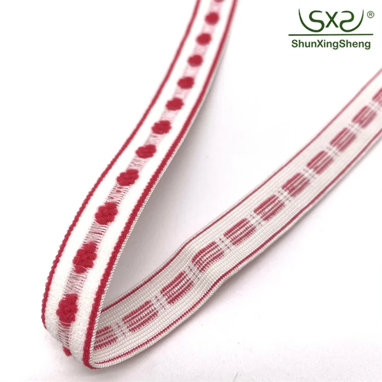 Factory direct sales custom woven tape jacquard bra straps Nylon elastic band