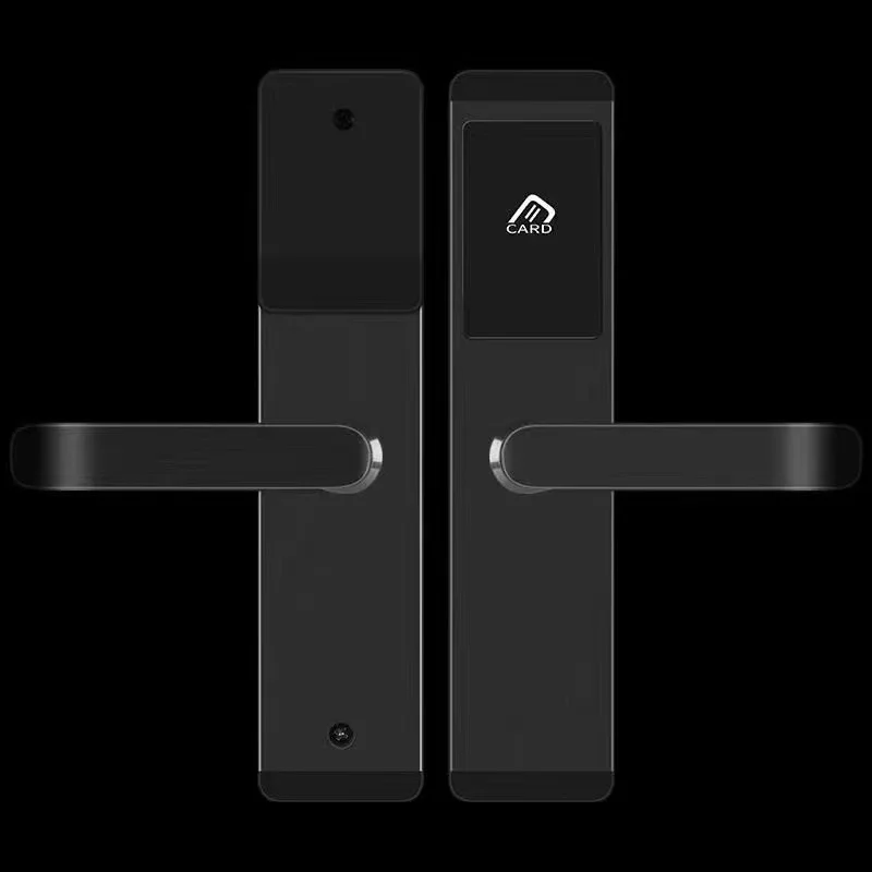 2022 security keyless 50 mortise swipe card door lock apartment hotel door rfid system with software
