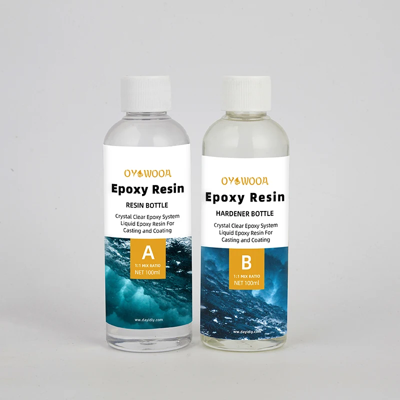 Wholesale Bisphenol A Casting Clear Crystal Diy Liquid  Epoxy Resin Set for Resinart Starter Kit