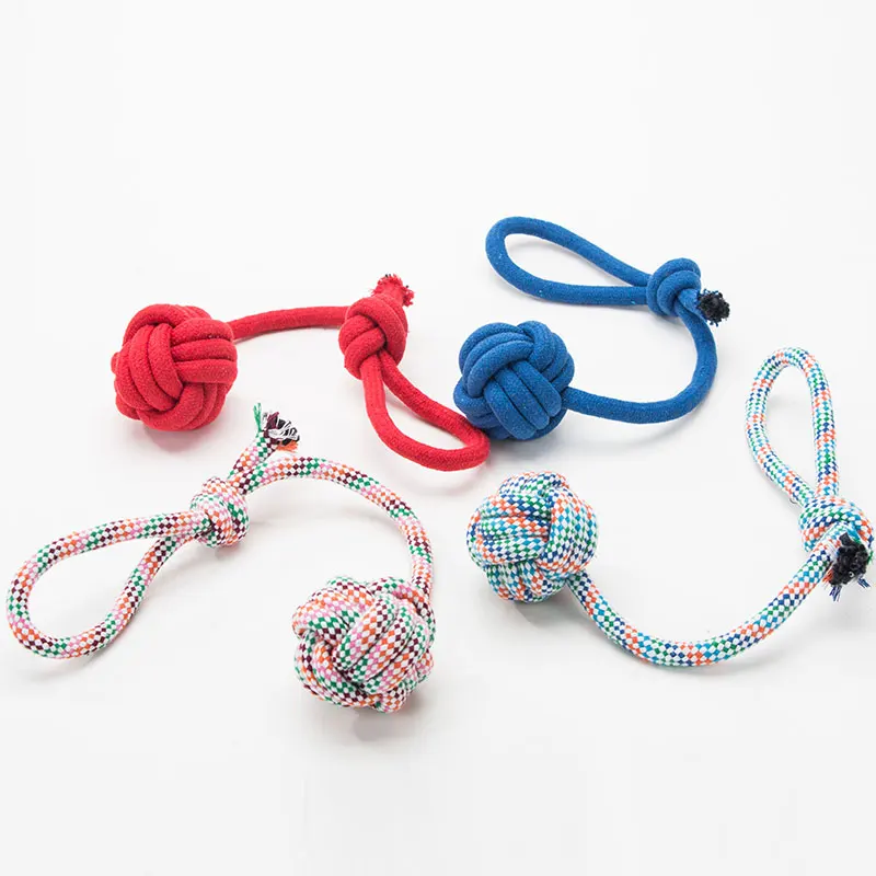 Durable Other Pet Products Training Interactive Toys Dog Rope Toy Sustainable Eco-friendly Bite Custom Pull Knot for Cat Puppies