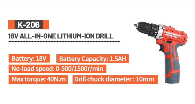 10mm Cheap Price Mini Hand Drill Home Repair Impact Drill Cordless 40N Power Drill