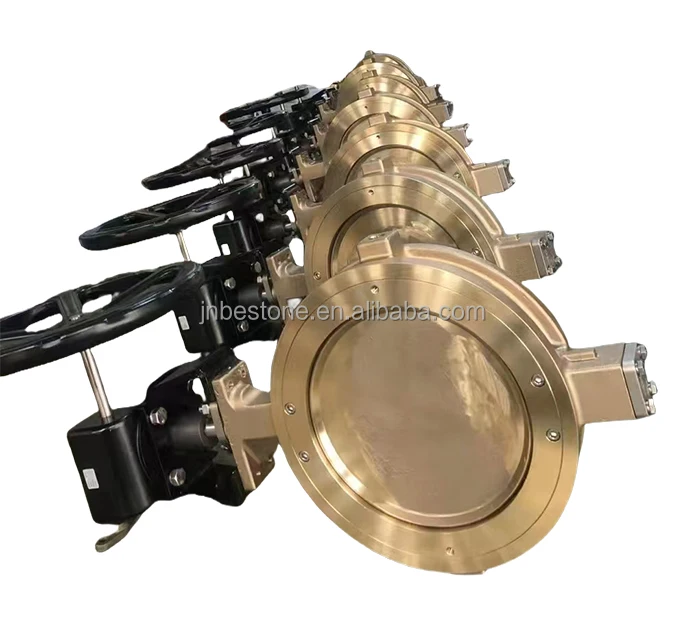 High Performance Butterfly Valve  Wafer double eccentric Metal seated brass material made in China