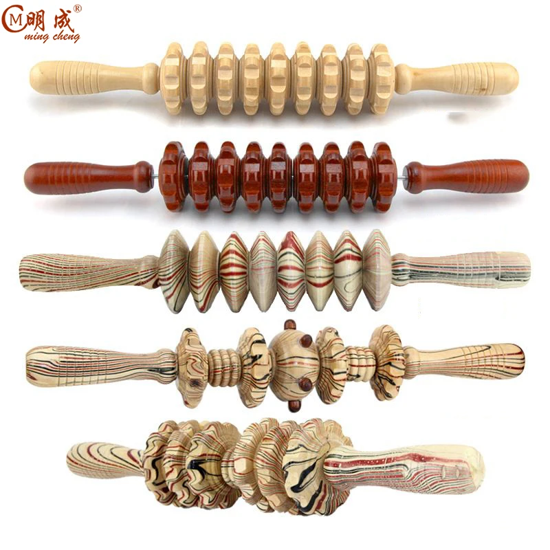 Amazon hot sale  handheld full body release pain other massage products wood roller,lymphatic drainage,cellulite massager